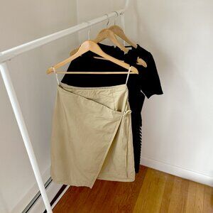 Light Green Sarong Wrap Skirt